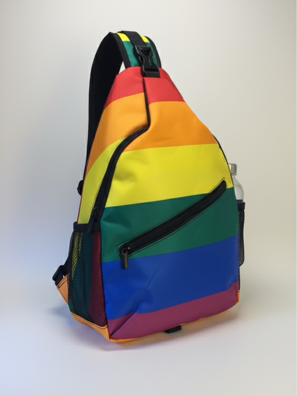 Rainbow Striped Sling Bag - Unbranded